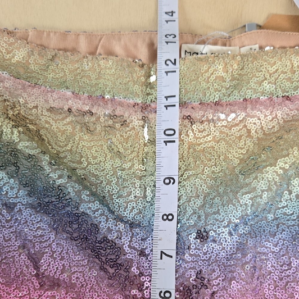 CH8 NWT Main Strip Multicolor Sequin Pantsuit Blouse Flare Leg 2 Pc Sm Md Lg - Picture 8 of 11